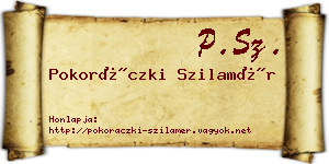 Pokoráczki Szilamér névjegykártya